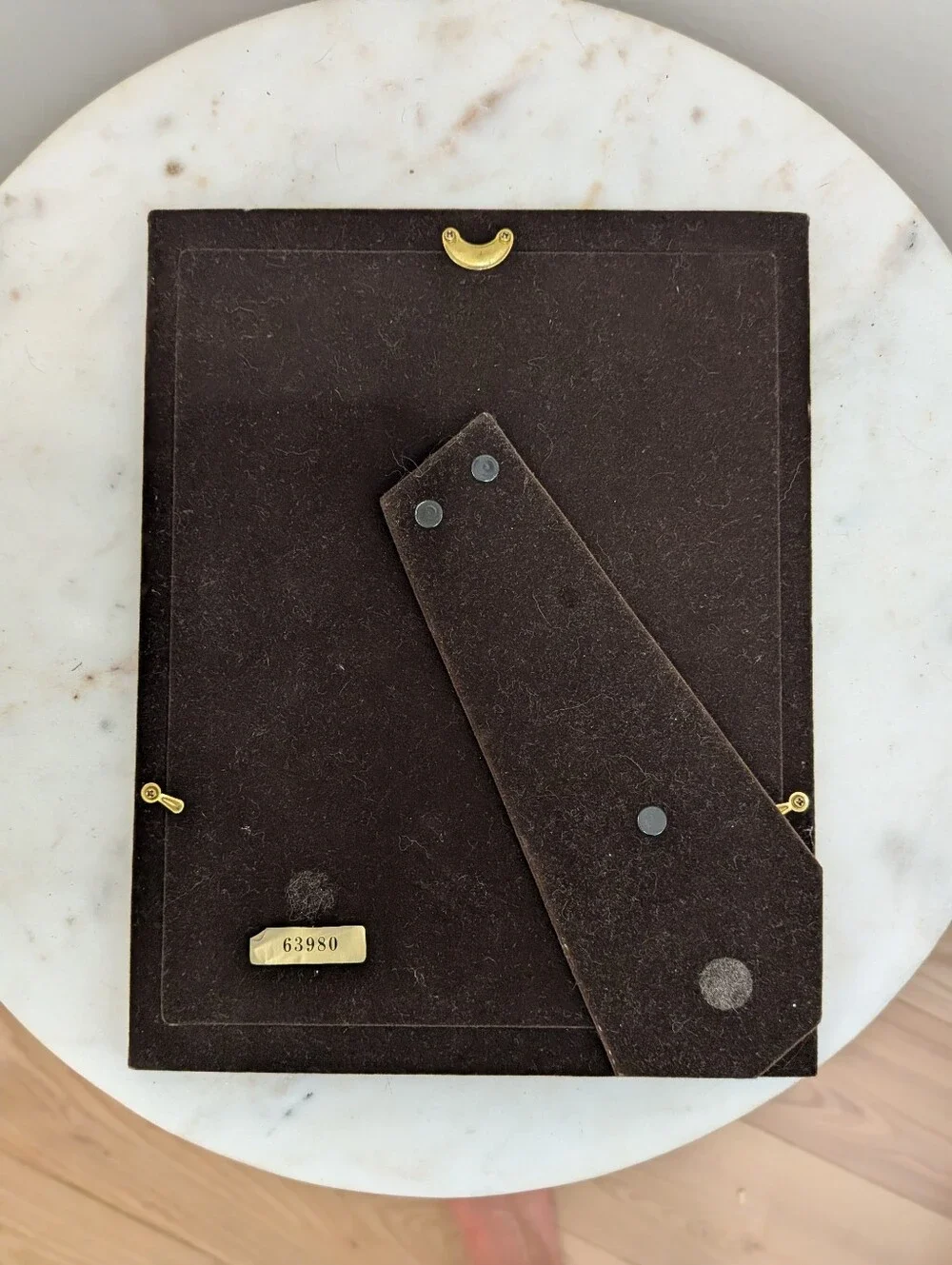 Vintage Set Of 3 Brass Photo Picture Frames